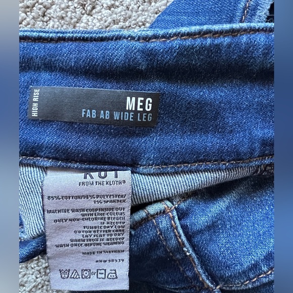 KUT From The Kloth - High Rise Meg Fab Ab Wide Leg Denim - Picture 4 of 16